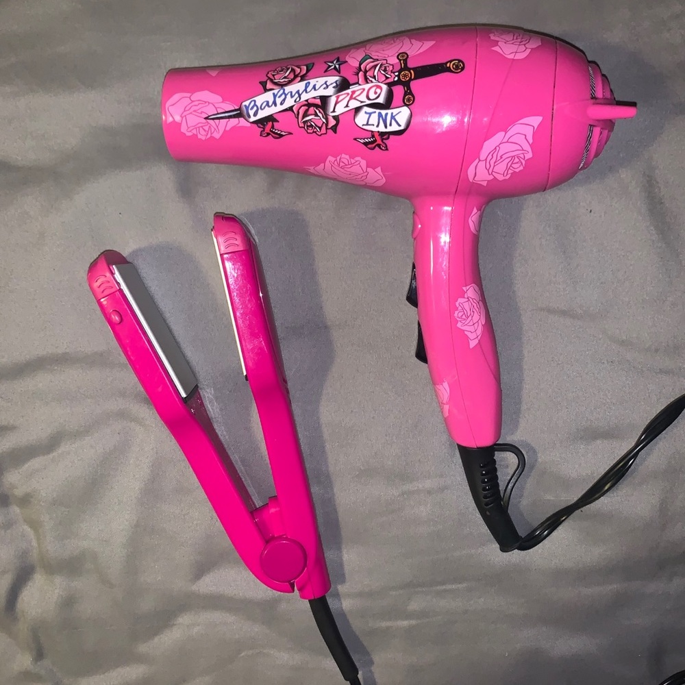 Flat iron and Blow dryer combo
